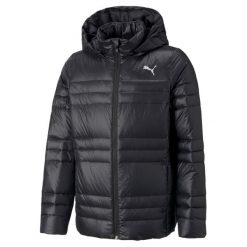 Puma Kurtka Light Goose Down 53194401. Czarne kurtki sportowe damskie Puma, m, bez wzorów, z puchu, bez kaptura. Za 341.99 zł.