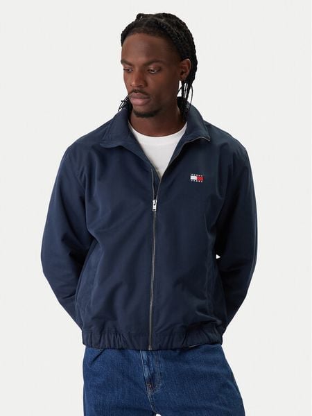 Tommy Jeans Kurtka przejściowa Essential DM0DM22720 Granatowy Regular Fit. Niebieskie kurtki męskie Tommy Jeans, m, bez wzorów, z jeansu, bez kaptura. Za 569.99 zł.
