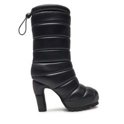 Botki United Nude. Czarne botki damskie United Nude, bez obcasa, na słupku, bez zapięcia. Za 1,319.00 zł.