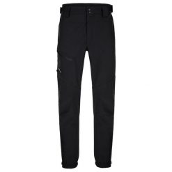 Czarne Softshell Spodnie dla Mężczyzn - Komfort i Ochrona. Czarne spodnie sportowe męskie Alpine Pro, m, bez wzorów, z softshellu, trekkingowe. Za 306.99 zł.