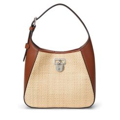 Torebka LAUREN RALPH LAUREN. Brązowe torebki do ręki damskie Lauren Ralph Lauren, bez wzorów, klasyczne, bez dodatków. Za 839.99 zł.