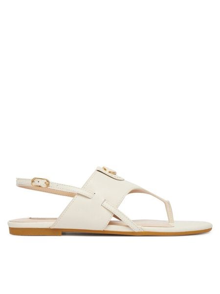 Liu Jo Sandały Sandy 10 SA6131 P0102 Biały. Białe sandały damskie Liu Jo, bez wzorów, bez obcasa, na płaskiej podeszwie, bez zapięcia. Za 469.99 zł.