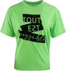 Damska koszulka The People Rep. Minerva Green Fluo Green. Zielone t-shirty damskie Givova, m, bez wzorów, z bawełny, klasyczne, bez kołnierzyka. Za 57.84 zł.