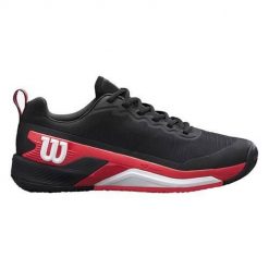 Buty do tenisa męskie Wilson Rush Pro 4.5 Clay. Czarne buty sportowe męskie Wilson, z materiału, bez zapięcia, tenisowe. Za 644.00 zł.