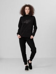 4f Bluza polarowa damska H4L22-PLD352 Głęboka czerń r. S. Bluzy damskie 4f, l, bez wzorów, z polaru, bez kaptura. Za 112.21 zł.