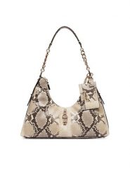 Guess Torebka Yvonne HWKG23 29010 Beżowy. Brązowe torebki do ręki damskie Guess, z aplikacjami, ze skóry, bez dodatków. Za 544.99 zł.
