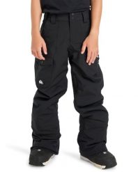 Spodnie do sportów zimowych techniczne dla Chłopców UTILITY. Czarne spodnie sportowe dla chłopców Quiksilver, bez wzorów, z poliesteru, sportowe, narciarskie. Za 572.50 zł.
