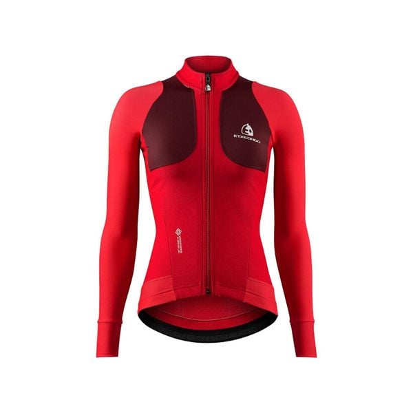 Kurtka damska Etxeondo Teknika Gore-Tex WindStopper. Czerwone kurtki sportowe damskie ETXEONDO, bez wzorów, z gore-texu, bez kaptura, rowerowe, gore-tex. Za 889.50 zł.