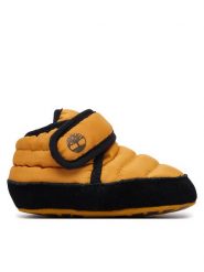 Timberland Śniegowce Crib Bootie TB0A6EF2A4L1 Brązowy jasny. Brązowe buty zimowe chłopięce Timberland, bez wzorów, z materiału, bez zapięcia. Za 179.99 zł.