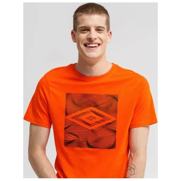 Umbro Koszulka Duncan , pomaranczowy, rozmiar M. Brązowe koszulki sportowe męskie Umbro, m, bez wzorów, z bawełny, bez kołnierzyka, bez ramiączek, climacool (adidas). Za 59.99 zł.
