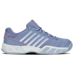 Buty do tenisa damskie K-Swiss Bigshot Light 4. Niebieskie obuwie sportowe damskie K-SWISS, bez wzorów, z materiału, tenisowe. Za 602.00 zł.