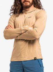 Bluza termoaktywna Turbat Hike Lite LS Hood Thermo T-Shirt. Brązowe t-shirty męskie TURBAT, m, bez wzorów, z elastanu, bez kołnierzyka. Za 164.99 zł.
