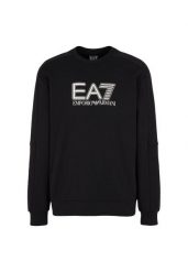 Bluza męska EA7 Emporio Armani Train Visibility T-Top. Czarne bluzy męskie EA7, l, bez wzorów, z bawełny, bez kaptura. Za 349.99 zł.