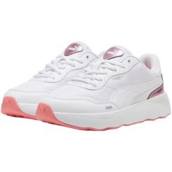 Kobiety/Panie Runtamed GirlPower Skórzane Buty Sportowe Na Platformie. Białe obuwie sportowe damskie Puma, bez wzorów. Za 388.99 zł.