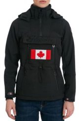 Kurtka turystyczna damska Canadian Peak Toka. Czarne kurtki damskie Canadian Peak, s, z aplikacjami, z materiału, bez kaptura, trekkingowe. Za 259.49 zł.