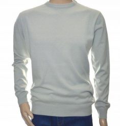 Sweter męski z kaszmiru i wełny merynosów kaszmirowy XL szary 113. Szare bluzy męskie Giovane Ricco, m, bez wzorów, z kaszmiru, bez kaptura. Za 139.99 zł.