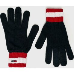 Tommy Jeans - Rękawiczki. Szare rękawiczki męskie Tommy Jeans, z dzianiny. Za 179.90 zł.