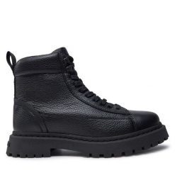 Trapery Tommy Jeans. Czarne śniegowce i trapery męskie Tommy Jeans, z jeansu, bez zapięcia. Za 499.99 zł.