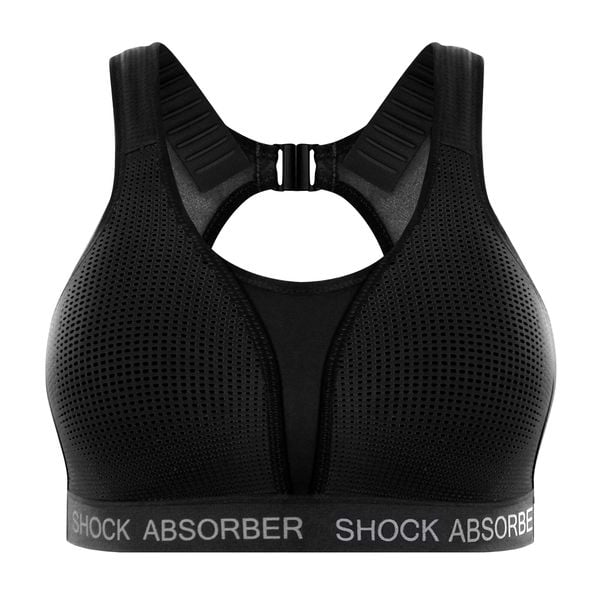 Stanik do biegania Shock Absorber Ultimate Run Padded. Czarne biustonosze Shock Absorber, bez wzorów. Za 139.99 zł.