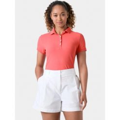 Koszulka Polo Damska Helly Hansen W Crewline. Czerwone koszulki sportowe damskie Helly Hansen, bez wzorów, bez kołnierzyka, bez ramiączek, żeglarskie. Za 299.00 zł.