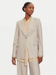 Maryley Marynarka 24IB187/M01 Beżowy Regular Fit. Brązowe żakiety damskie Maryley, l, bez wzorów, z syntetyku. Za 429.99 zł.