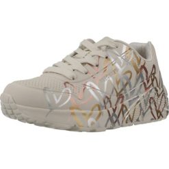 Buty sportowe Sneakersy dziewczęce, JGoldCrown: Uno Lite - Metallic. Brązowe buty sportowe dziewczęce Skechers, bez wzorów, z syntetyku, bez zapięcia. Za 249.99 zł.