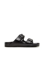 Birkenstock Klapki Arizona EVA 0129423 Czarny. Czarne klapki damskie Birkenstock, bez wzorów, z tworzywa sztucznego, bez obcasa. Za 179.00 zł.