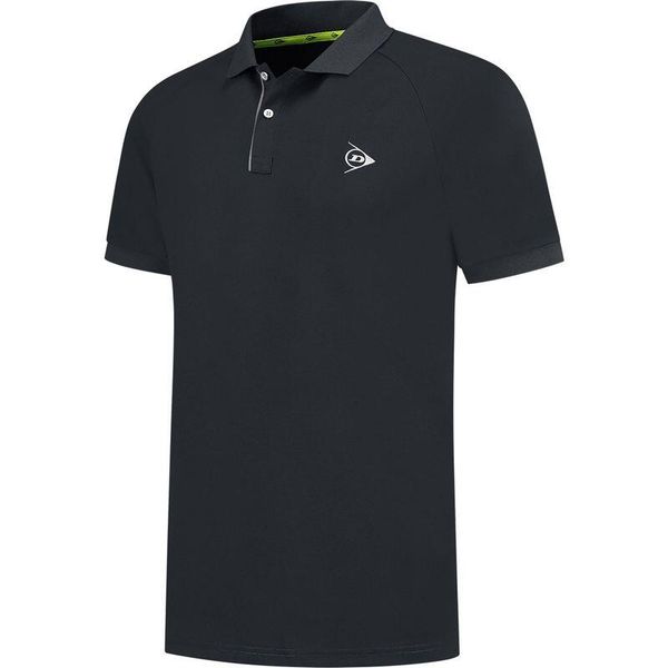 Koszulka tenisowa męska Dunlop Club Polo z kołnierzykiem. Czarne koszulki polo męskie Dunlop, m, bez wzorów, sportowe, bez ramiączek. Za 139.99 zł.