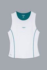 Damska koszulka sportowa NOX PRO White/Ivy Green S. Białe koszulki sportowe damskie NOX, s, bez wzorów, bez kołnierzyka, bez ramiączek, tenisowe. Za 189.53 zł.