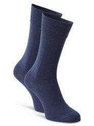 FALKE Skarpety pakowane po 2 szt. Mężczyźni Bawełna niebieski, 39-42. Niebieskie skarpety męskie Falke, bez wzorów, z bawełny. Za 69.95 zł.