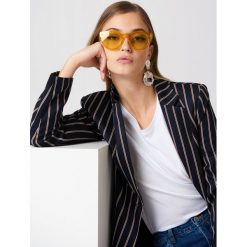 NA-KD Accessories Okulary przeciwsłoneczne z okrągłymi szkłami - Yellow. Żółte okulary przeciwsłoneczne damskie NA-KD Accessories. Za 80.95 zł.