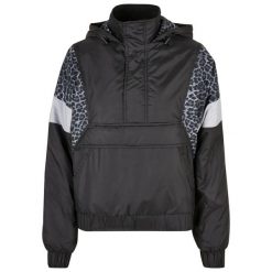 Kurtka damska Urban Classics AOP Mixed. Czarne kurtki damskie Urban Classics, m, bez wzorów, z materiału, bez kaptura. Za 239.70 zł.