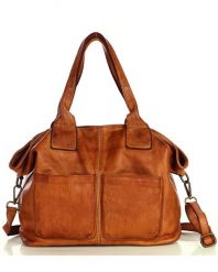 Shopper damski MARCO MAZZINI camel v169b. Brązowe torby na laptopa damskie bez wzorów, z bawełny. Za 529.15 zł.