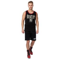 Tank top Benlee Pittsfield. Czarne t-shirty męskie BENLEE, m, bez wzorów, z bawełny, klasyczne, bez kołnierzyka. Za 136.00 zł.