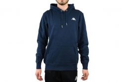 Kappa Vend Hooded, męska bluza. Niebieskie bluzy męskie Kappa, l, bez wzorów, z bawełny, z kapturem. Za 89.99 zł.