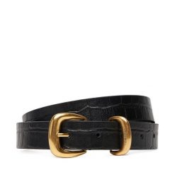 Pasek Damski Calvin Klein. Czarne paski damskie Calvin Klein, bez wzorów. Za 219.99 zł.
