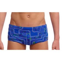 Kąpielówki FUNKY TRUNKS Much Munchies - trunki chłopięce. Niebieskie kąpielówki dla chłopców FUNKY TRUNKS, bez wzorów. Za 119.00 zł.