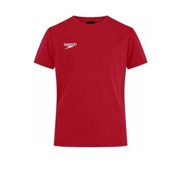 Koszulka T-Shirt damski Speedo Club Plain Tee. Białe koszulki sportowe damskie Speedo, m, bez wzorów, bez kołnierzyka, bez ramiączek. Za 73.79 zł.