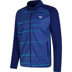 Bluza do Squasha dla dorosłych Victor J-33600 B. Niebieskie bluzy damskie Victor, xl, bez wzorów, z materiału, bez kaptura, tenisowe. Za 257.90 zł.