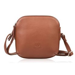 Mała torebka damska skórzana na ramię crossbody modna letnia Paolo Peruzzi AY-25-CG. Szare torby na ramię damskie bez wzorów, z materiału, eleganckie, małe, bez dodatków. Za 139.00 zł.