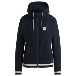Damska bluza jeździecka Boss Equestrian Riva. Niebieskie bluzy damskie BOSS EQUESTRIAN, s, z aplikacjami, z bawełny, z kapturem. Za 670.70 zł.