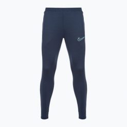 Spodnie piłkarskie męskie Nike Dri-Fit Academy. Niebieskie spodnie sportowe męskie Nike, m, bez wzorów, do piłki nożnej, dri-fit (nike). W wyprzedaży za 165.00 zł.
