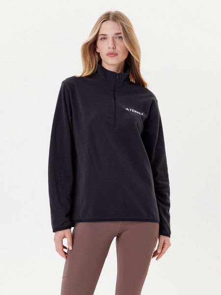 Adidas Polar Multi Essentials JP0788 Czarny Regular Fit. Czarne bluzy sportowe damskie Adidas, xs, bez wzorów, z polaru, bez kaptura. Za 179.99 zł.
