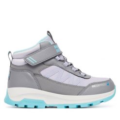 Śniegowce Skechers. Szare śniegowce dziewczęce Skechers, bez zapięcia. Za 319.99 zł.