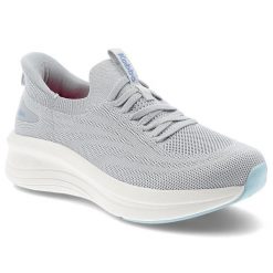Sneakersy damskie Kobbo, cholewka z materiału tekstylnego dopasowana konstrukcja typu slip-on, szare, 102425. Szare trampki i tenisówki damskie Kobbo, bez wzorów, biznesowe, bez zapięcia. Za 169.00 zł.