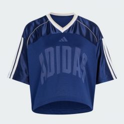 KOSZULKA STADIUM MESH. Niebieskie koszulki sportowe damskie Adidas, m, bez wzorów, z materiału, bez kołnierzyka, bez ramiączek, do koszykówki. Za 199.00 zł.