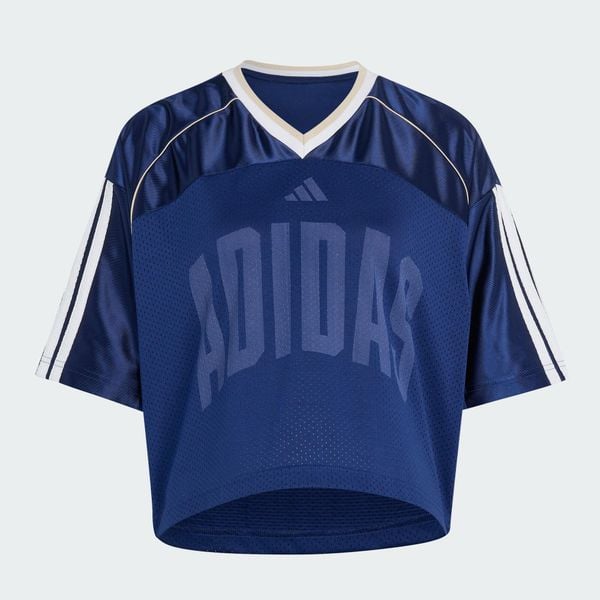 KOSZULKA STADIUM MESH. Niebieskie koszulki sportowe damskie Adidas, m, bez wzorów, z materiału, bez kołnierzyka, bez ramiączek, do koszykówki. Za 199.00 zł.
