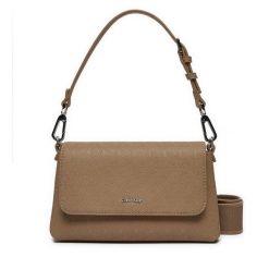 Torebka Calvin Klein. Brązowe torebki do ręki damskie Calvin Klein, bez wzorów, klasyczne, bez dodatków. Za 249.99 zł.