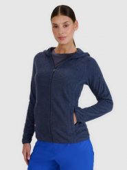 4F Bluza trekkingowa Primaloft Active damska - szara S. Szare bluzy damskie 4f, l, bez wzorów, z materiału, z kapturem. W wyprzedaży za 139.99 zł.