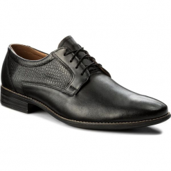 Półbuty SERGIO BARDI - Caorle SS127327418TM 101. Czarne eleganckie półbuty Sergio Bardi, z materiału. W wyprzedaży za 179.00 zł.